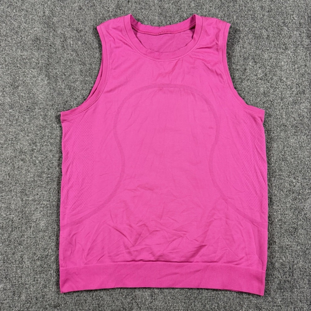 Lululemon Swiftly Breath Muscle Tank Top Size 6 Pink Running Active